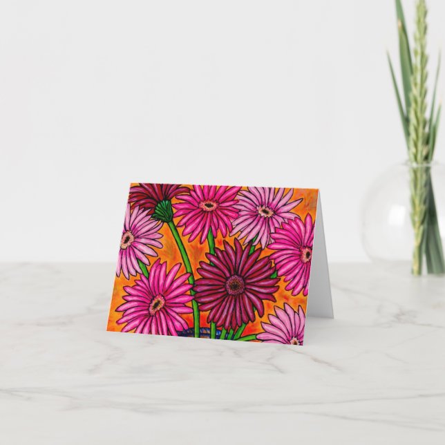 Gerber Daisy Note Card (Front)