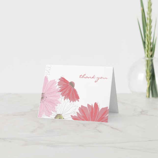 Gerber Daisy Thank You Card (Front)