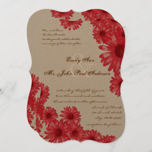Gerber Daisy Wedding Invitations