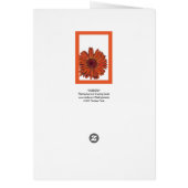 Gerbera Card (Back)