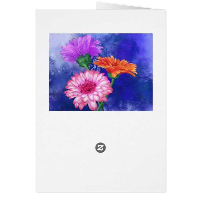 Gerbera Daisies Card You Are Special (Back)