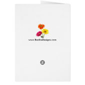 Gerbera Daisies Cards (Back)