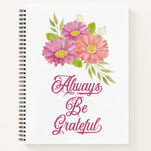 Gerbera Daisies Grateful Journal