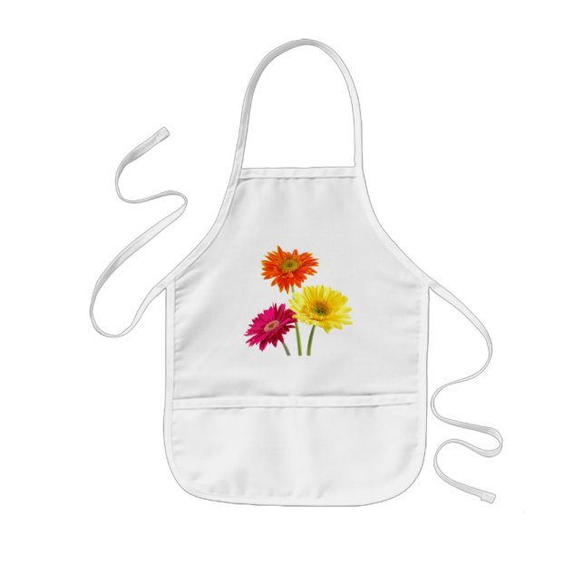 Gerbera Daisies Kids' Apron (Front)