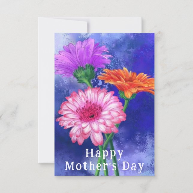 Gerbera Daisies Mother's Day Card (Front)