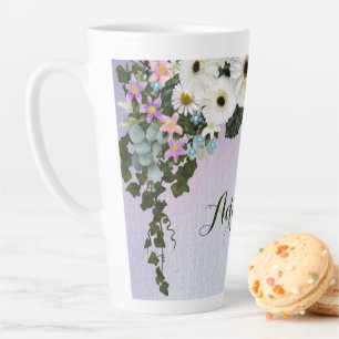 Gerbera Daisies Swag Latte Mug