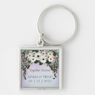 Gerbera Daisies Swag Wedding Keychain
