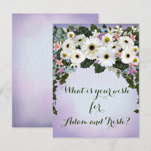 Gerbera Daisies Swag Wedding Wishes Postcard