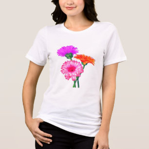Gerbera Daisies T-Shirt Tri-Blend Shirt