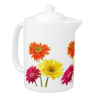Gerbera Daisies Teapot