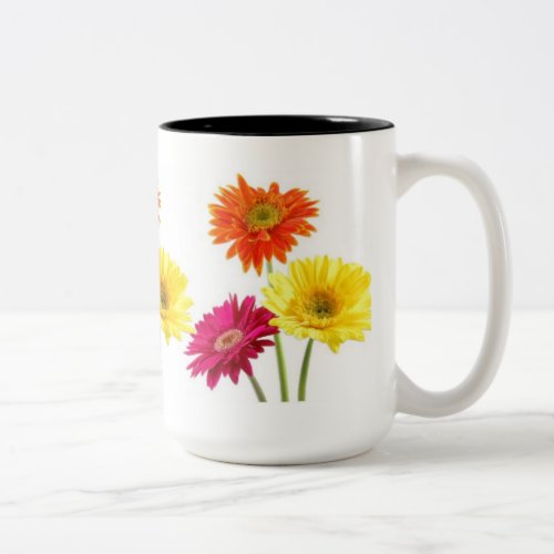 Gerbera Daisies Two_Tone Coffee Mug