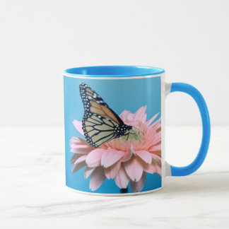 Gerbera Daisy and Butterfly Mug
