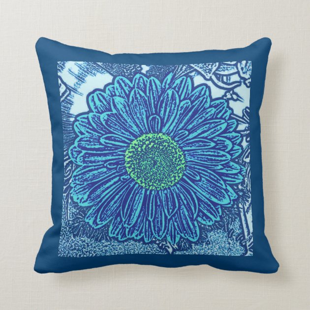 cerulean blue throw pillows