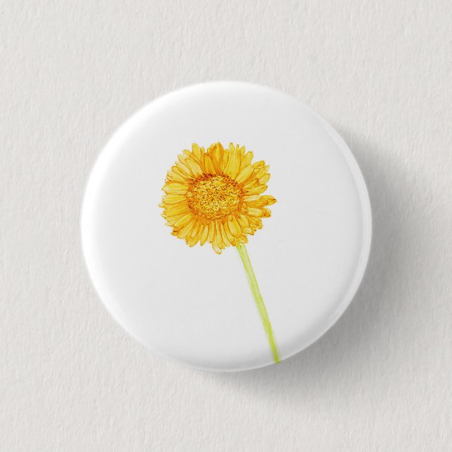 Gerbera daisy button (Front)