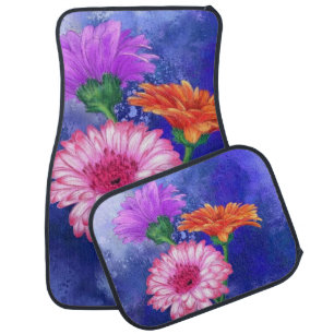 Gerbera Daisy Car Floor Mat
