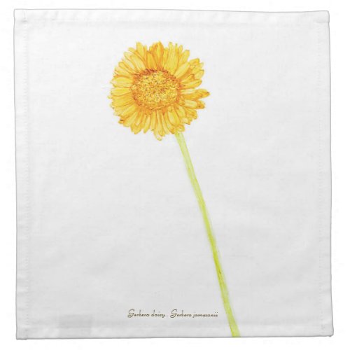 Gerbera daisy cloth napkin