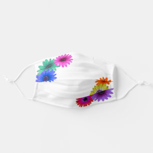 Gerbera Daisy Colorful Simple Pretty For her Adult Cloth Face Mask