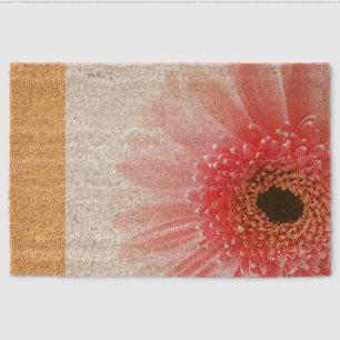Gerbera Daisy Fiber Doormat