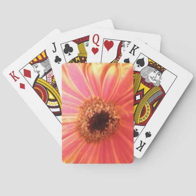 Gerbera Daisy Flower Playing Cards (Back)