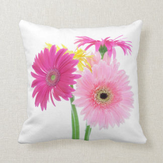 Gerbera Daisy Flowers Throw Pillow