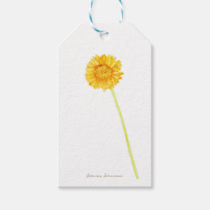 Gerbera daisy gift tags