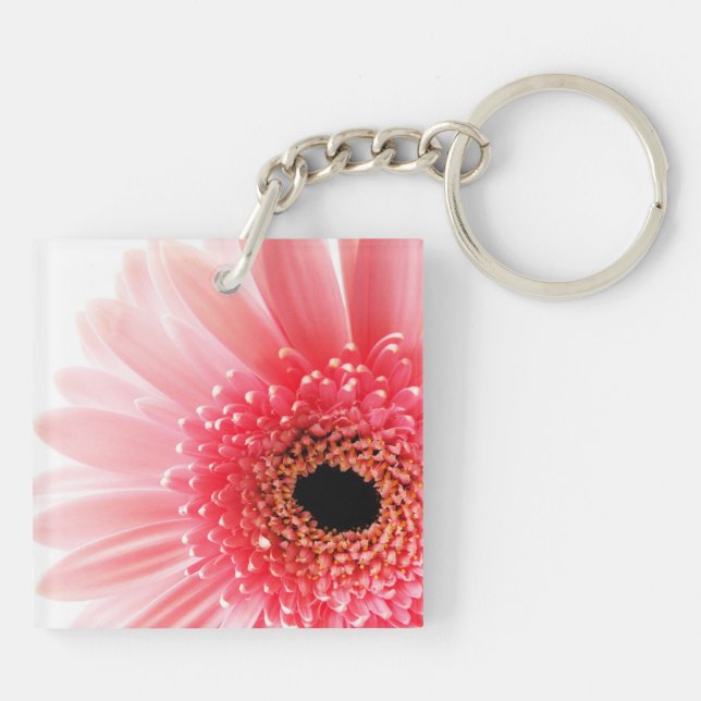 Gerbera Daisy  Keychain (Back)
