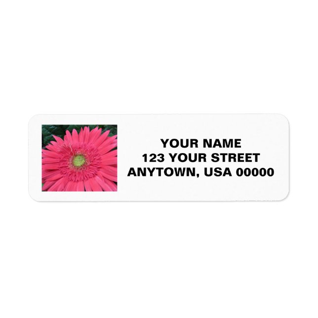 Gerbera Daisy Label (Front)