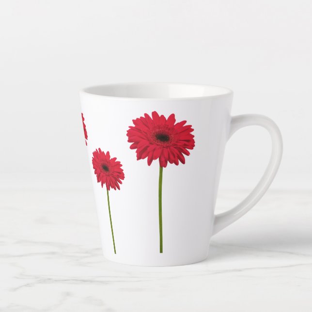 Gerbera Daisy Latte Mug (Right)
