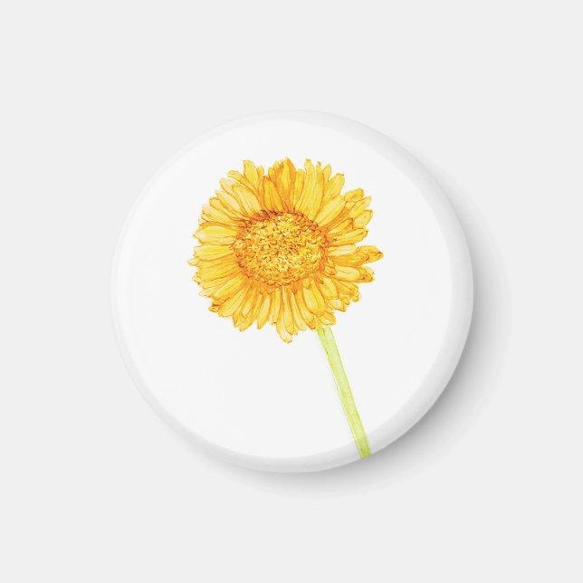 Gerbera daisy  magnet (Front)