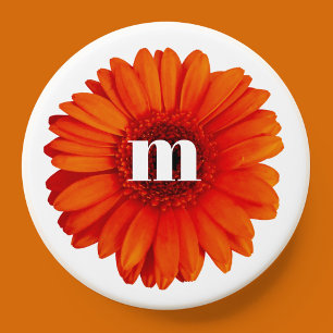 Gerbera Daisy Monogram Initial PopSocket