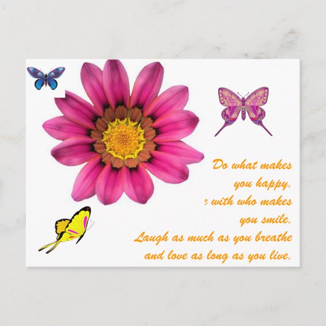 Gerbera Daisy Postcard (Front)