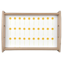 Gerbera daisy  serving tray
