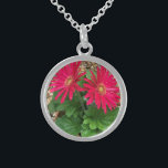 Gerbera Daisy Sterling Silver Necklace<br><div class="desc">Gerbera Daisies For Everyday Beauty</div>