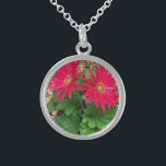 Gerbera Daisy Sterling Silver Necklace<br><div class="desc">Gerbera Daisies For Everyday Beauty</div>