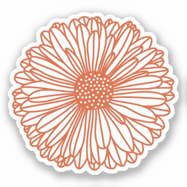 Gerbera Daisy Sticker (Front)