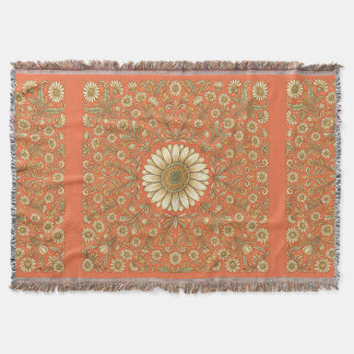 Gerbera Daisy Throw Blanket – Sunny Garden Pattern