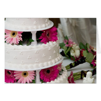 Gerbera Daisy Wedding Cake Cards
