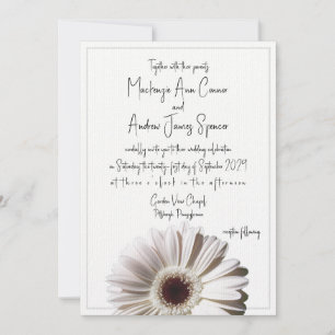 Gerbera Daisy Wedding Invitation