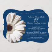 Gerbera Daisy Wedding Invitation (Front/Back)