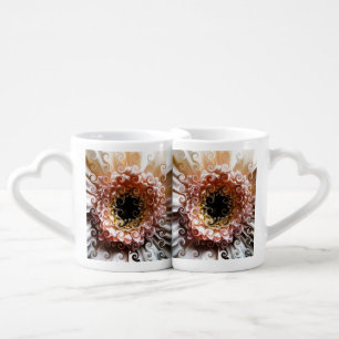 GERBERA FLOWER COFFEE MUG SET