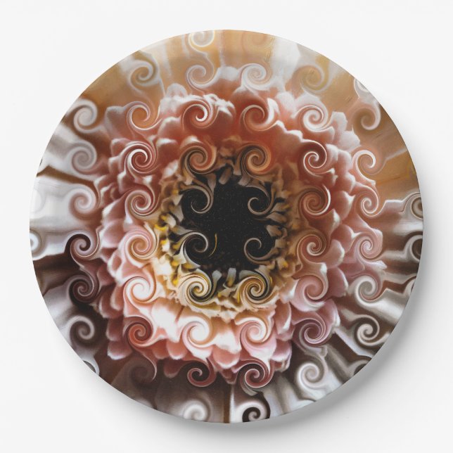 GERBERA FLOWER PAPER PLATES (Front)