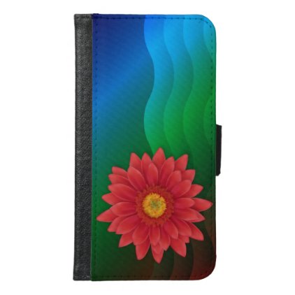 Gerbera Flower Samsung Galaxy S6 Wallet Case