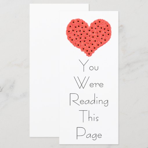 Heart Bookmark Template Heart Bookmark Template