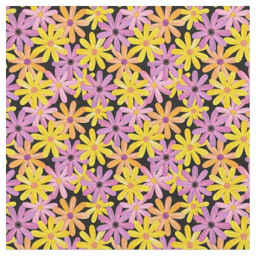 Gerbera flowers pattern, background fabric