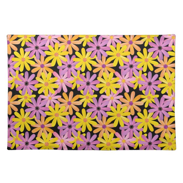 Gerbera flowers pattern, background placemat (Front)