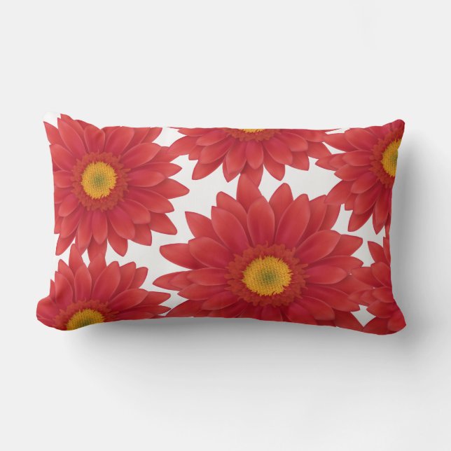 Gerbera  lumbar pillow (Front)