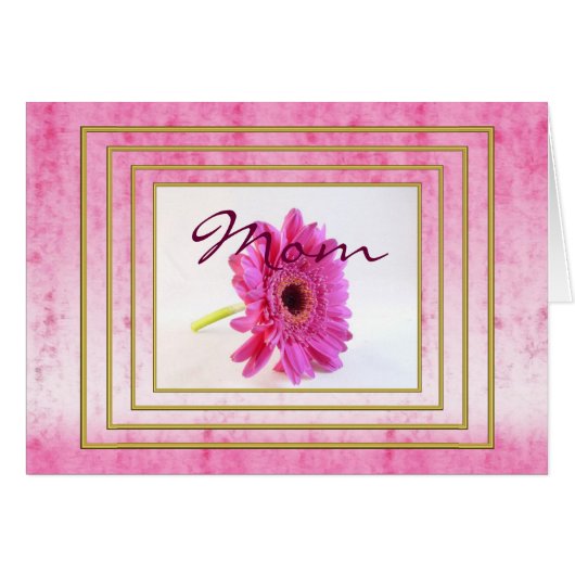 Gerbera Mother's Day Card (Front Horizontal)