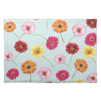Gerbera,pink,red,orange,yellow  cloth placemat
