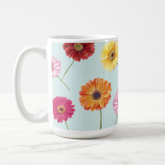 Gerbera,pink,red,orange,yellow  coffee mug