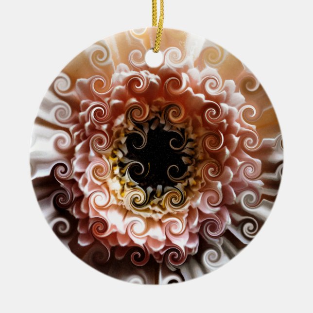 GERBERAS CERAMIC ORNAMENT (Front)